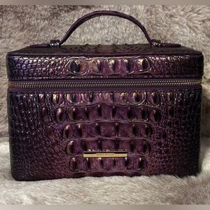 Brahmin Fig Jam Melbourne Charmaine Travel Makeup Bag. Brand New Without Tag.
